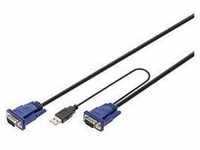 DIGITUS - KVM-Kabel USB für KVM-Konsolen DS-19233