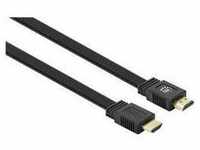 Manhattan HDMI Anschlusskabel HDMI-A Stecker, HDMI-A Stecker 10.00 m Schwarz 355643