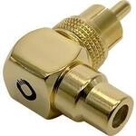 Oehlbach Sound-AD 90 Cinchwinkeladapter [1x Cinch-Stecker - 1x Cinch-Buchse] D1C4011