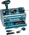 MAKITA DHP482RFX9, Makita DHP482RFX9 2-Gang-Akku-Schlagbohrschrauber inkl. 2. Akku,