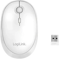 LOGILINK ID0205, LogiLink ID0205 Maus Bluetooth, Funk Optisch Wei&szlig; 1600 dpi