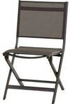 Siena Garden Tesoro M29564 Gartenstuhl Aluminium Anthrazit (matt), Schwarz, Silber