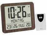 TFA Dostmann 60.4518.08 Funk Wanduhr 24.8 cm x 2.5 cm x 20.6 cm Holz