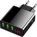 Eaxus USB-Ladeger&auml;t 3-Fach USB Ladeger&auml;t 45 W 3x USB-A Schwarz Schnellladeger&auml;t