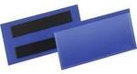 Durable Magnetische Etikettentasche 174107 Blau 100 mm x 38 mm 50 St.