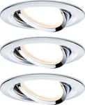 PAULMANN 93488, Paulmann 93488 Nova Einbauleuchte 3er Set LED LED 18 W Chrom