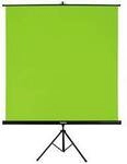 hama 00021571 Green Screen Hintergrund mit Stativ, 180 x 180 cm, 2in1