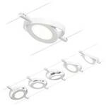 Paulmann RoundMac 94416 Seil-Komplettsystem LED fest eingebaut LED Wei&szlig;, Chrom