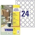 Avery-Zweckform L3415-10 Universal-Etiketten &Oslash; 40 mm Papier Wei&szlig; 240 St. Permanent