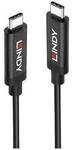 LINDY USB-Kabel USB 3.2 Gen2 USB-C&reg; Stecker, USB-C&reg; Stecker 5.00 m Schwarz 43308