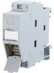 Metz Connect 130B117003-E Netzwerkdose Hutschiene CAT 6a Lichtgrau (RAL 7035)