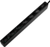 LOGILINK LPS231B, LogiLink LPS231B Steckdosenleiste 6fach Schwarz Eurostecker 1 St.
