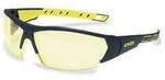 uvex i-works 9194365 Schutzbrille inkl. UV-Schutz Anthrazit, Gelb