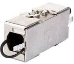 Metz Connect Verbinder Netzwerk Adapter CAT 6a [1x - 1x ] 0 mm Silber (metallic)