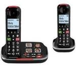 SwissVoice Xtra 2355 Duo Schnurloses Seniorentelefon Anrufbeantworter, Foto-Tasten,