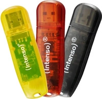 INTENSO 3502483, Intenso Rainbow Line USB-Stick 32 GB Gelb, Rot, Schwarz 3502483
