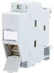 Metz Connect 1309107003-E Netzwerkdose Hutschiene CAT 6a Lichtgrau (RAL 7035)