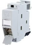 Metz Connect 130B127003-E Netzwerkdose Hutschiene CAT 6a Lichtgrau (RAL 7035)