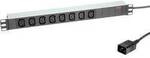 ROLINE 19-Zoll-Steckdosenleiste 8fach C13 + C20-Stecker, silberfarben, 2 m 19.07.1627