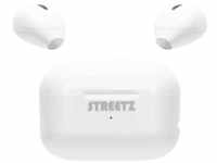 STREETZ TWS-114 In Ear Headset Bluetooth® Stereo Weiß Batterieladeanzeige, Headset,
