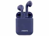 STREETZ TWS-0009 In Ear Headset Bluetooth® Stereo Blau Headset, Ladecase,