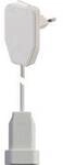 Gebro 104579 Strom Verl&auml;ngerungskabel Wei&szlig; 0.80 m H03VVH2-F 2X 0,75 mm&sup2; mit