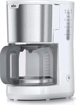 BRAUN 0X13211066, Braun KF 1500 WH Kaffeemaschine Wei&szlig; Fassungsverm&ouml;gen Tassen=10
