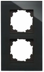 KOPP 405405004, Kopp 2fach Rahmen Abdeckung HK 07, ATHENIS Anthrazit (gl&auml;nzend)
