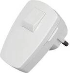 Kopp 170402006 Schutzkontakt-Winkelstecker Kunststoff mit Schalter 230 V Wei&szlig; IP20