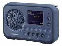 Sangean DPR-76BT Taschenradio DAB+, UKW AUX, Bluetooth® Tastensperre Dunkelblau