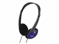 PANASONIC RP-HT010, Panasonic RP-HT010 On Ear Kopfhörer kabelgebunden Schwarz, Blau