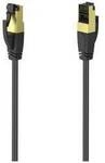 hama 00200691 Netzwerkkabel, CAT-8, 40 Gbit/s, S/FTP geschirmt, halogenfrei, 0,50 m