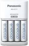Panasonic Advanced BQ-CC17 + 4x eneloop AA Rundzellen-Ladeger&auml;t NiMH Micro (AAA),