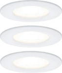 PAULMANN 93442, Paulmann Bad-Einbauleuchte 3er Set 19.5 W Wei&szlig; (matt)