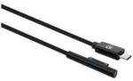 Manhattan USB-Kabel USB-C&reg; Stecker, Surface Connect-Stecker 1.80 m Schwarz 353632