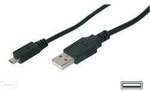 Digitus USB-Kabel USB 2.0 USB-A Stecker, USB-Micro-B Stecker 1.00 m Schwarz