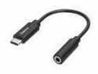 hama 00200318 Audio-Adapter, USB-C-Stecker - 3,5-mm-Klinke-Buchse, Stereo