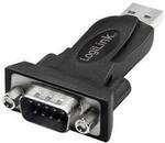 LogiLink Seriell Adapter [1x USB 2.0 Stecker A - 1x RS232-Stecker] 0 mm Schwarz