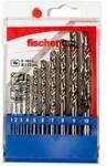 Fischer 536603 HSS-G HSS Metall-Spiralbohrer-Set 10teilig 1 mm, 2 mm, 3 mm, 4 mm, 5