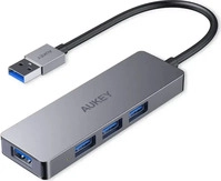 AUKEY 4260397843871, Aukey 4260397843871 USB-Hub 4 Port USB-A USB 3.0 5 GBit/s Silber