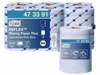 TORK Reflex™ Starke Mehrzweck-Papierwischtücher Blau M4, SmartCore®, 6 × 450