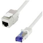 LogiLink CC5112S RJ45 Patchkabel CAT 6a S/FTP 20 m Grau mit Rastnasenschutz 1 St.