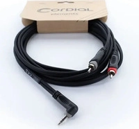 CORDIAL 14858, Cordial 14858 Klinke / Cinch Audio Y-Adapter [1x Klinkenstecker 3.5 mm