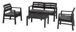 Progarden Java 5411 Gartenm&ouml;bel-Set Kunststoff Anthrazit