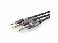 Sommer Cable HBA-3S62-0300 Klinke Audio Anschlusskabel [1x Klinkenstecker 3.5 mm - 2x