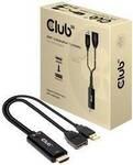 club3D CAC-1331 HDMI / DisplayPort Adapter [1x HDMI&reg; - 1x DisplayPort] Schwarz 0 mm