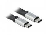 Delock USB-C&reg; Kabel USB-C&reg; Stecker, USB-C&reg; Stecker 0.22 m Schwarz, Silber 85926