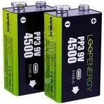 Verico LoopEnergy USB-C 9 V Block-Akku Li-Ion 500 mAh 7.4 V 2 St. 1UDBT-A3WEB2-NN