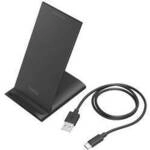 hama 00201684 Wireless Charger QI-FC10S, 10 W, kabelloses Smartphone-Ladepad, Schwarz