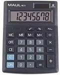 Maul MC 8 Tischrechner Schwarz Display (Stellen): 8 batteriebetrieben, solarbetrieben